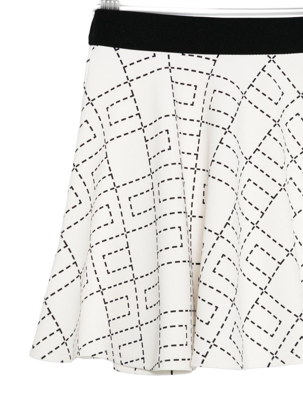 Gonna bianca per bambina EGGO0510GA023 D577 Elisabetta Franchi Kids 