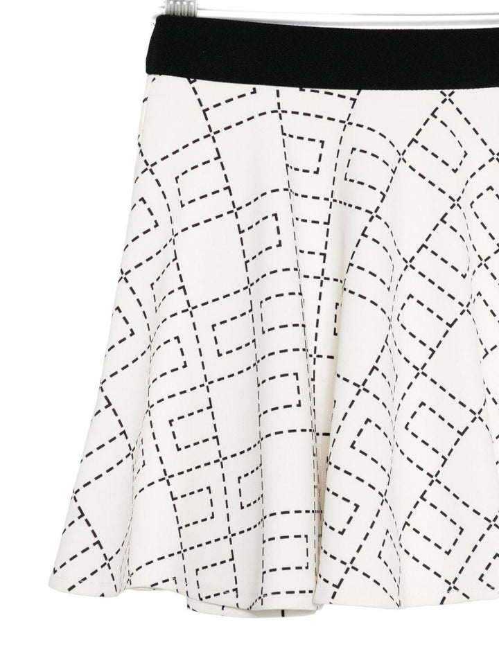 Gonna bianca per bambina EGGO0510GA023 D577 Elisabetta Franchi Kids 