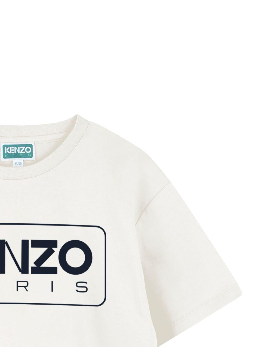 T-shirt bianco per bambino K61494 117 Kenzo Kids 