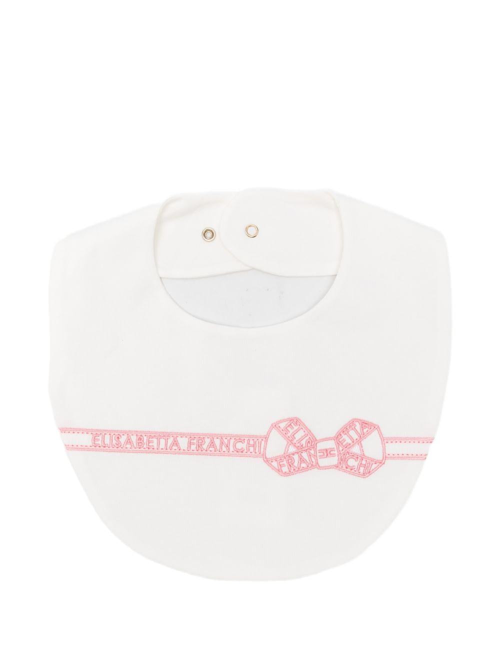 Bavetta bianca per neonata ENBA0660JF054 0285 Elisabetta Franchi Kids 