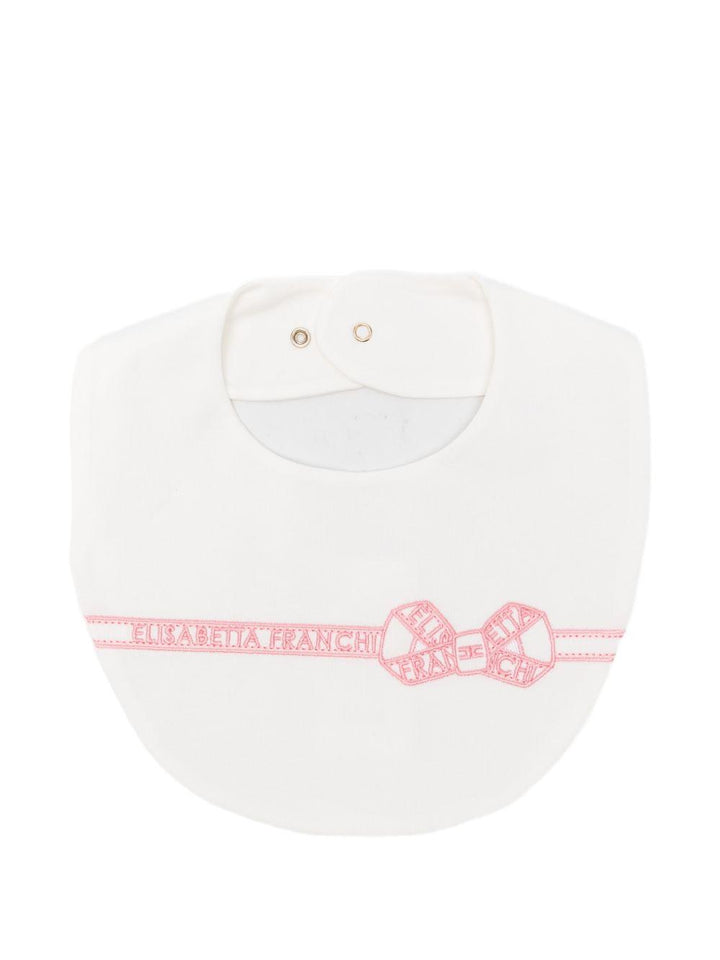 Bavetta bianca per neonata ENBA0660JF054 0285 Elisabetta Franchi Kids 