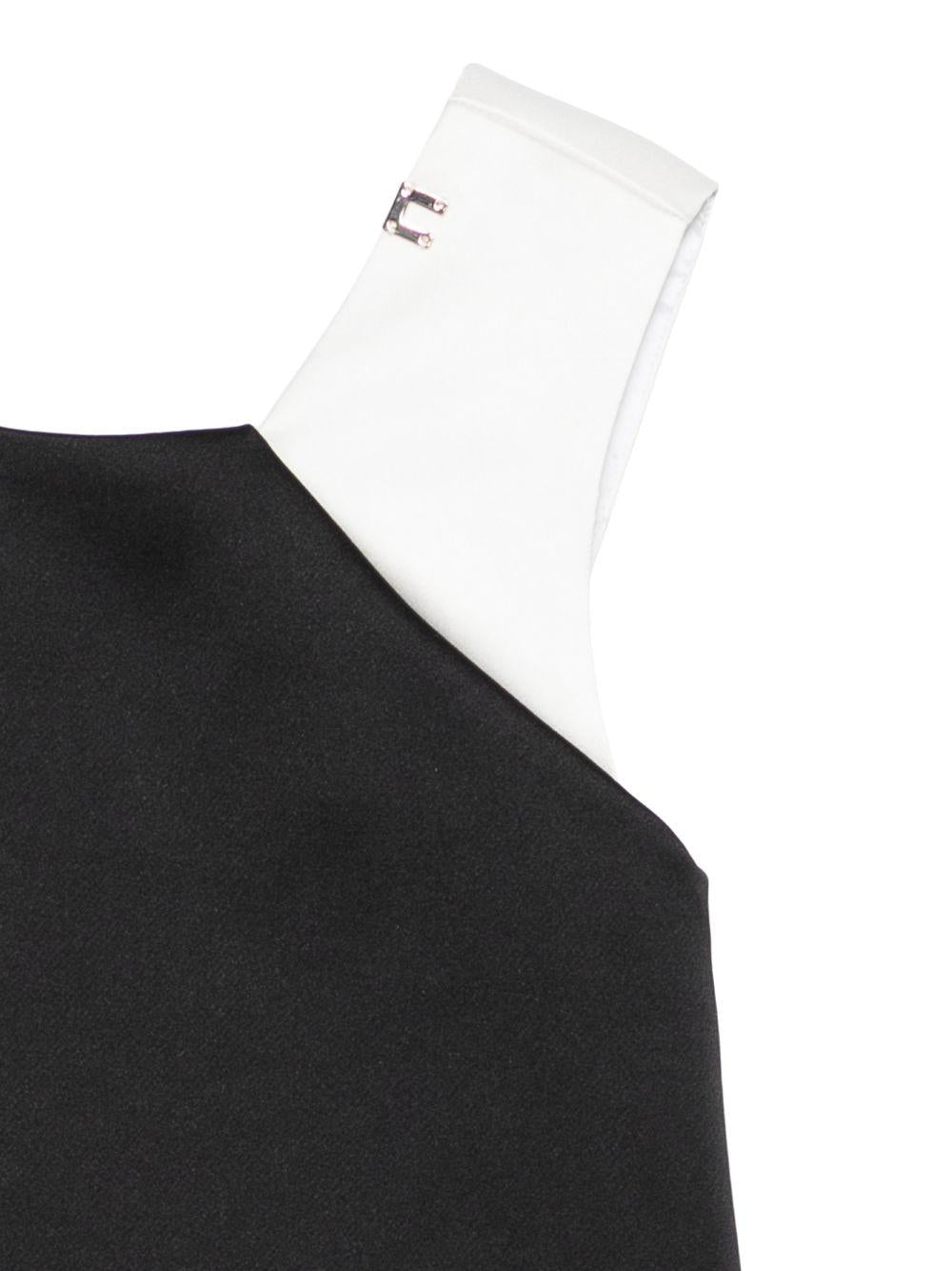 Abito nero/bianco per bambina EFAB6680RA016 D285 Elisabetta Franchi Kids 