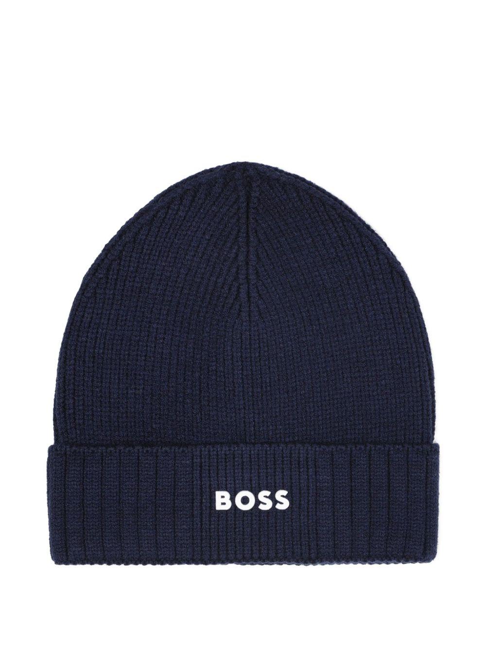 Cappello blu per bambino J52616 849 Boss Kids 