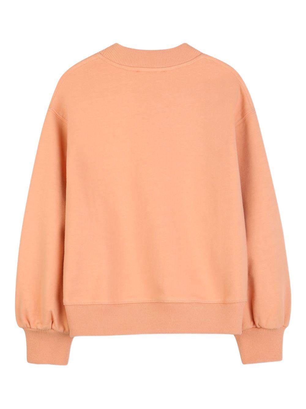 Felpa arancione per bambina C20845 43A Chloe 