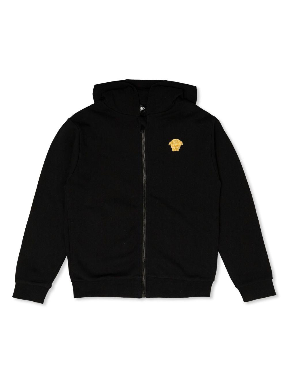 Black cotton sweatshirt for boys