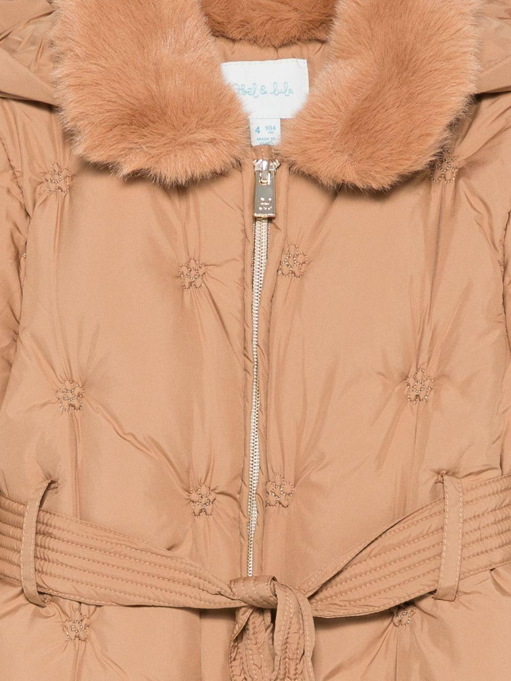Giubbotto beige cammello per bambina 5848 094 Abel & Lula 