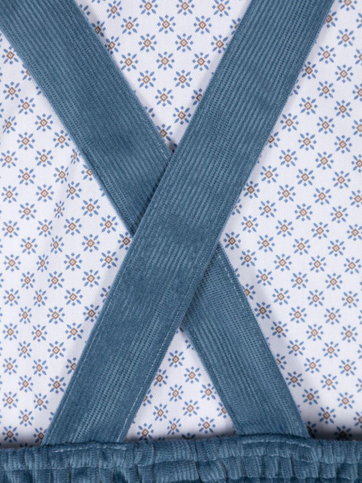 Completo blu/bianco per neonato