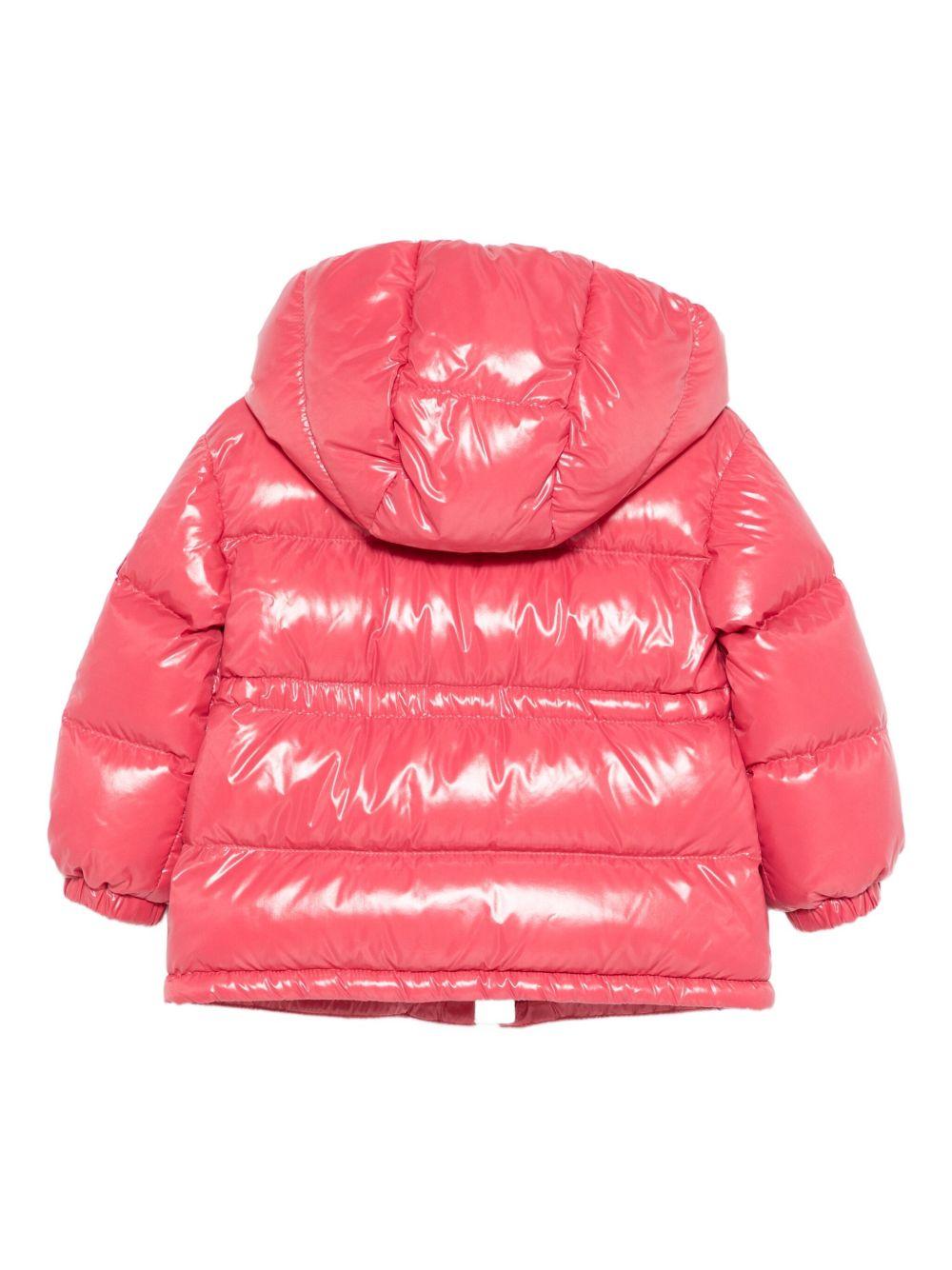 Giubbotto rosa scuro per neonata 9511A00033597Z8 559 Moncler Kids 