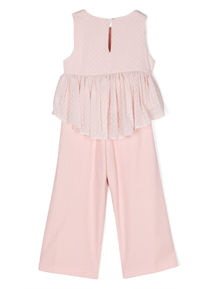 Completo elegante rosa per bambina