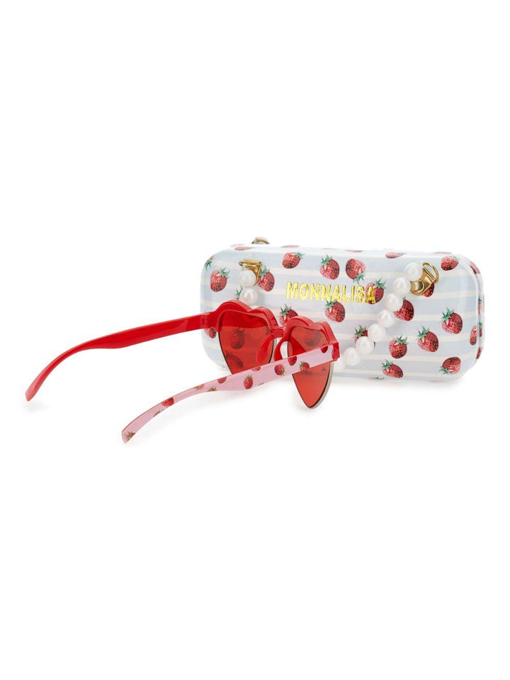 Occhiali rossi per bambina 39G0287072 5244 Monnalisa Kids 