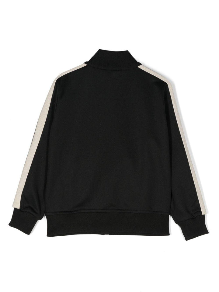 Black sweatshirt for boys with logo