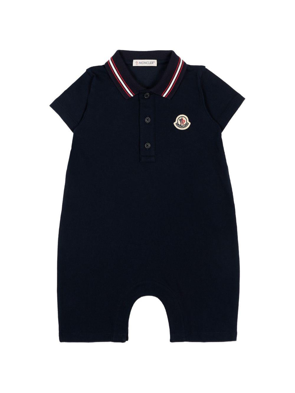 Tutina blu navy per neonato 9518L000068496F 778 Moncler Kids 