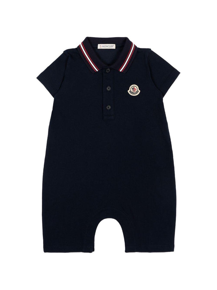 Tutina blu navy per neonato 9518L000068496F 778 Moncler Kids 