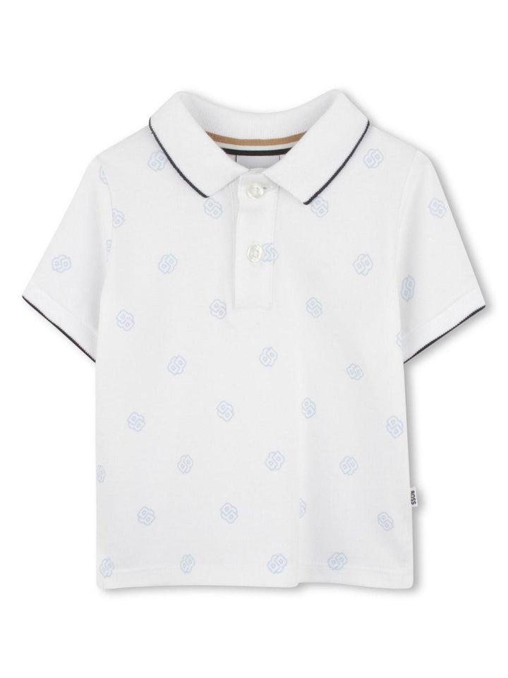 Polo bianco per neonato