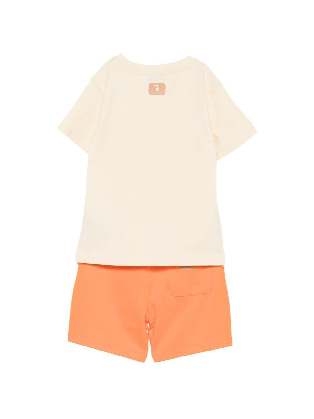 Completo beige/arancione per bambino TIP26070CJK BEINEW Trussardi Kids 