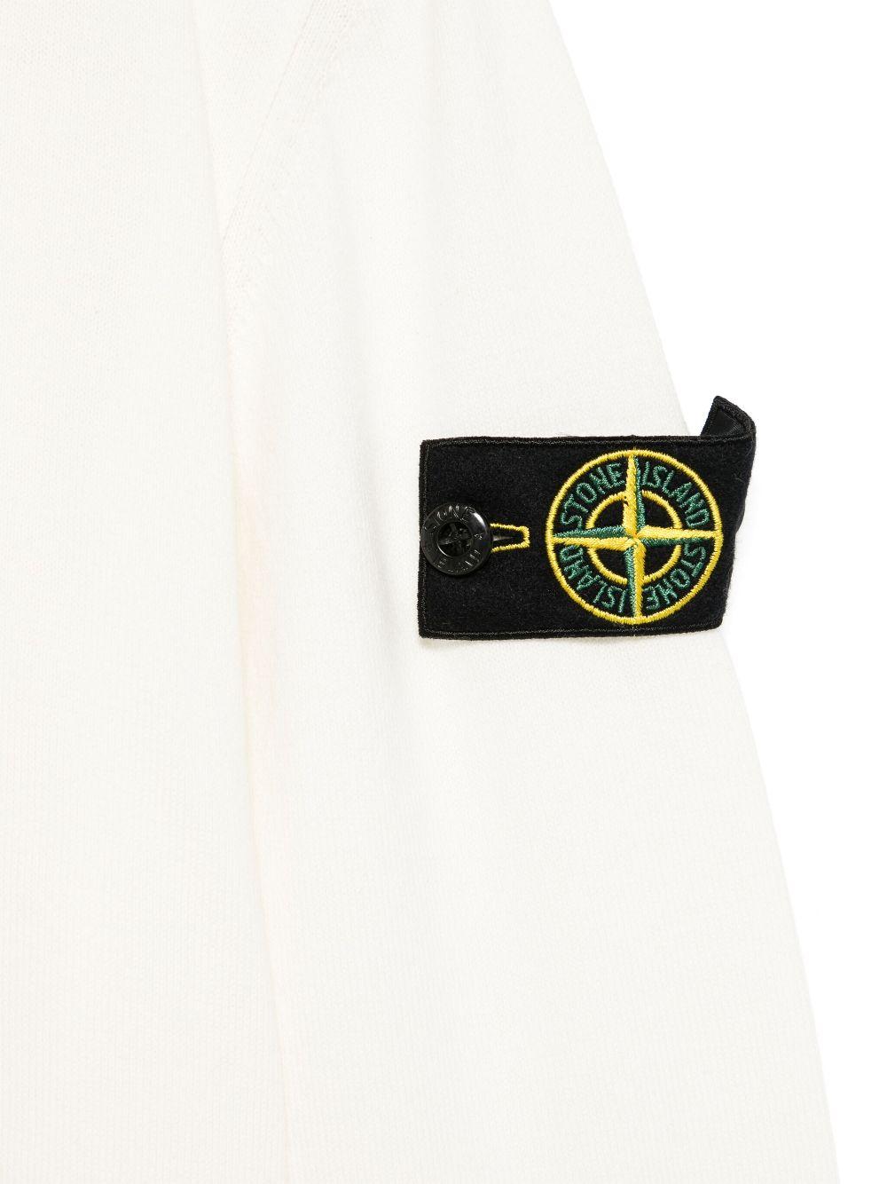 Maglione bianco per bambino 65100001S00B2 V0001 Stone Island Kids 