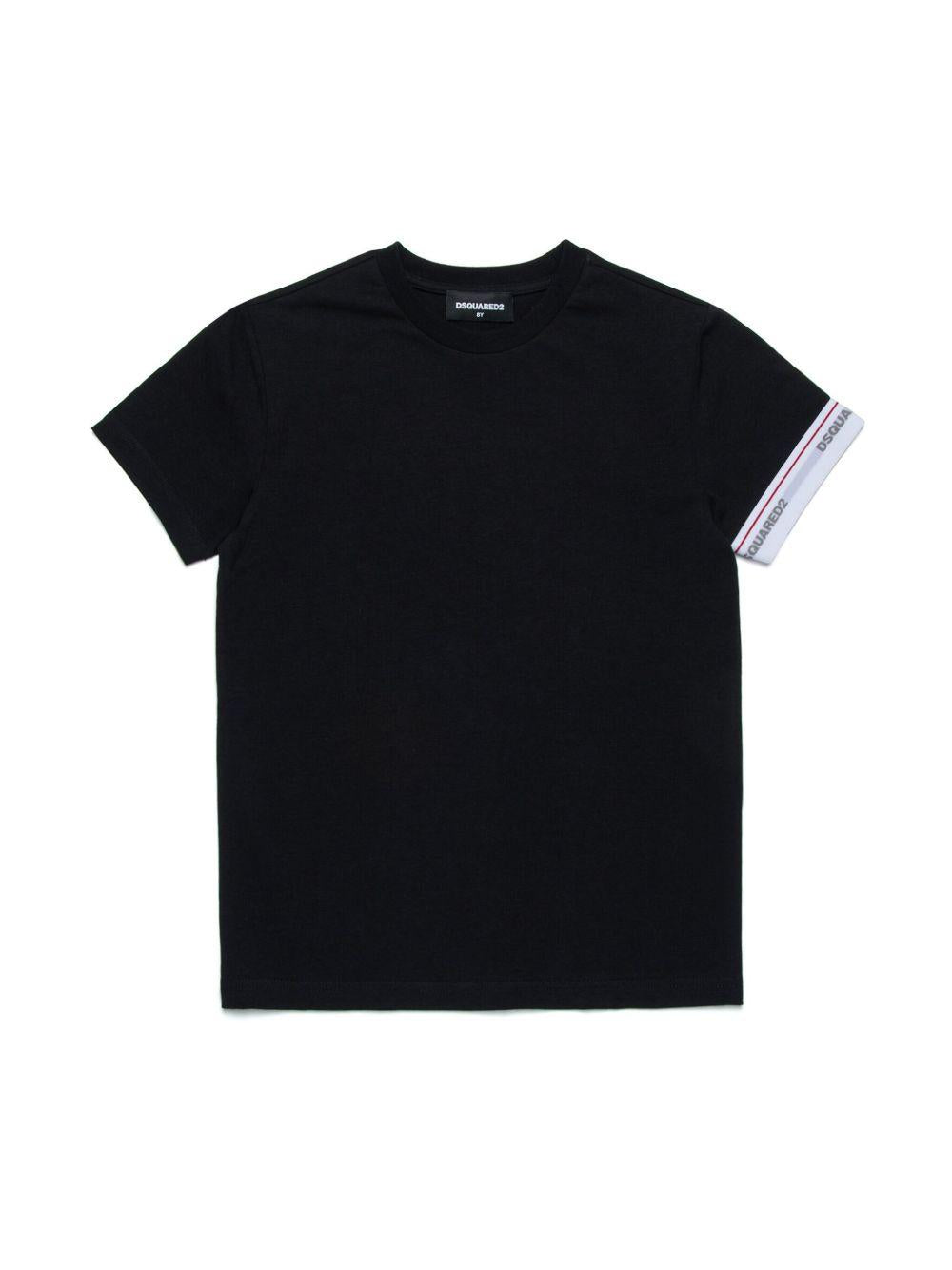 T-shirt nero per bambino DQ2480D008J DQ900 Dsquared2 Kids 
