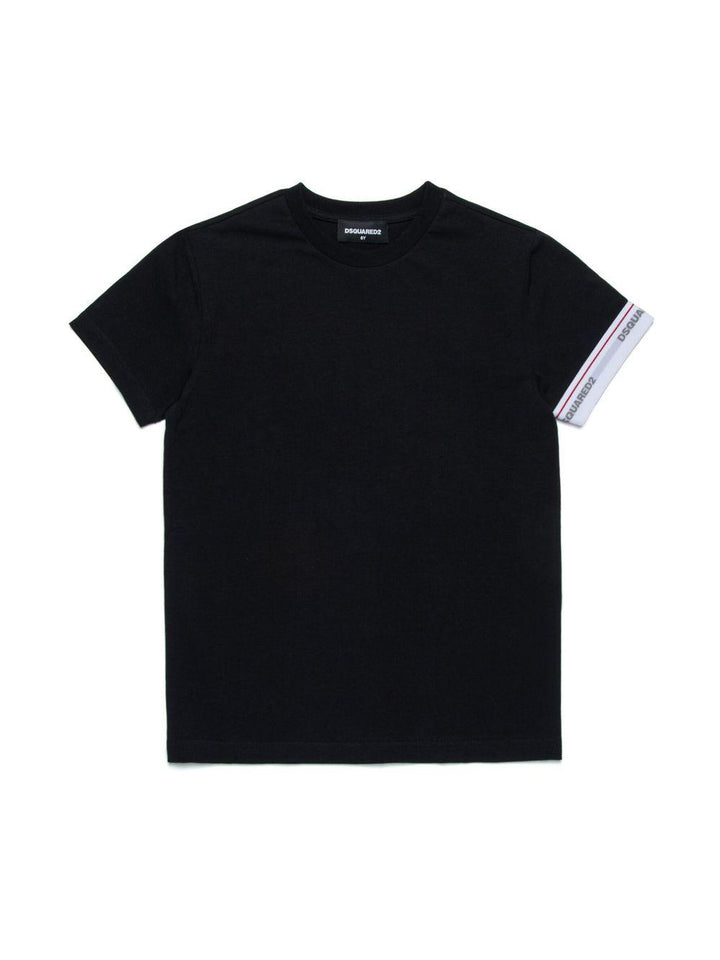T-shirt nero per bambino DQ2480D008J DQ900 Dsquared2 Kids 