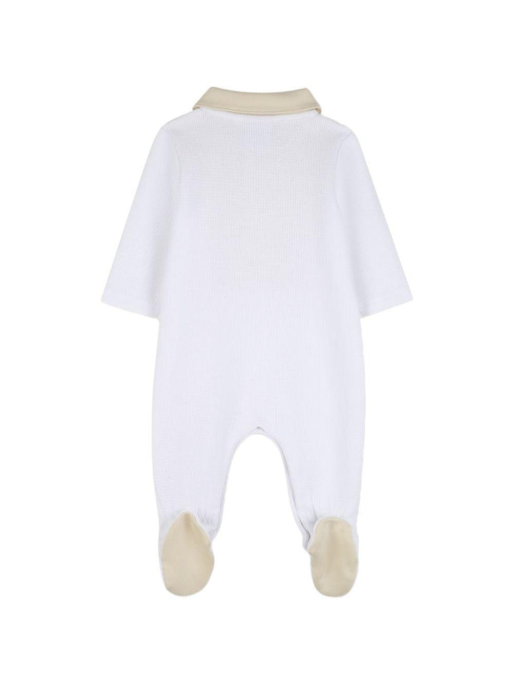 Tutina bianca/beige per neonato J53040 10P Boss Kids 
