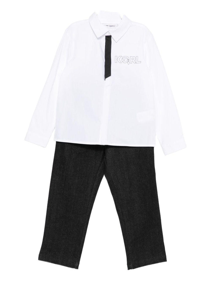 Completo bianco/nero per bambino Z30660K N50 Karl Lagerfeld Kids 