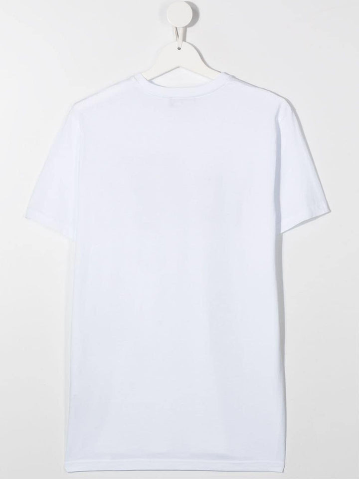 White t-shirt for boys with ICON logo