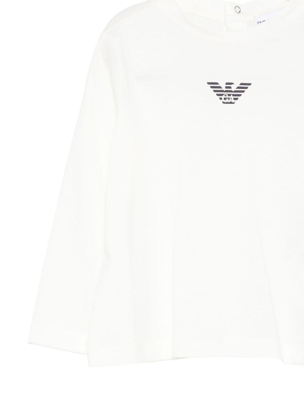 T-shirt bianca per neonato EB000418AF15013 M0134 Emporio Armani Kids 