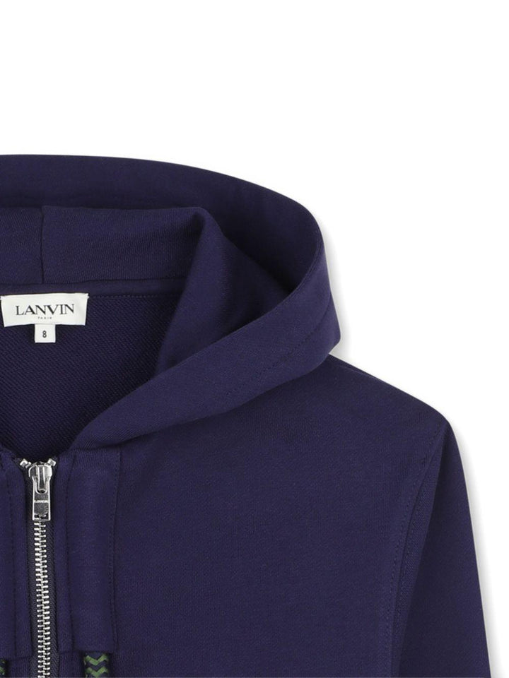Felpa blu per bambino N30317 868 Lanvin Enfant 