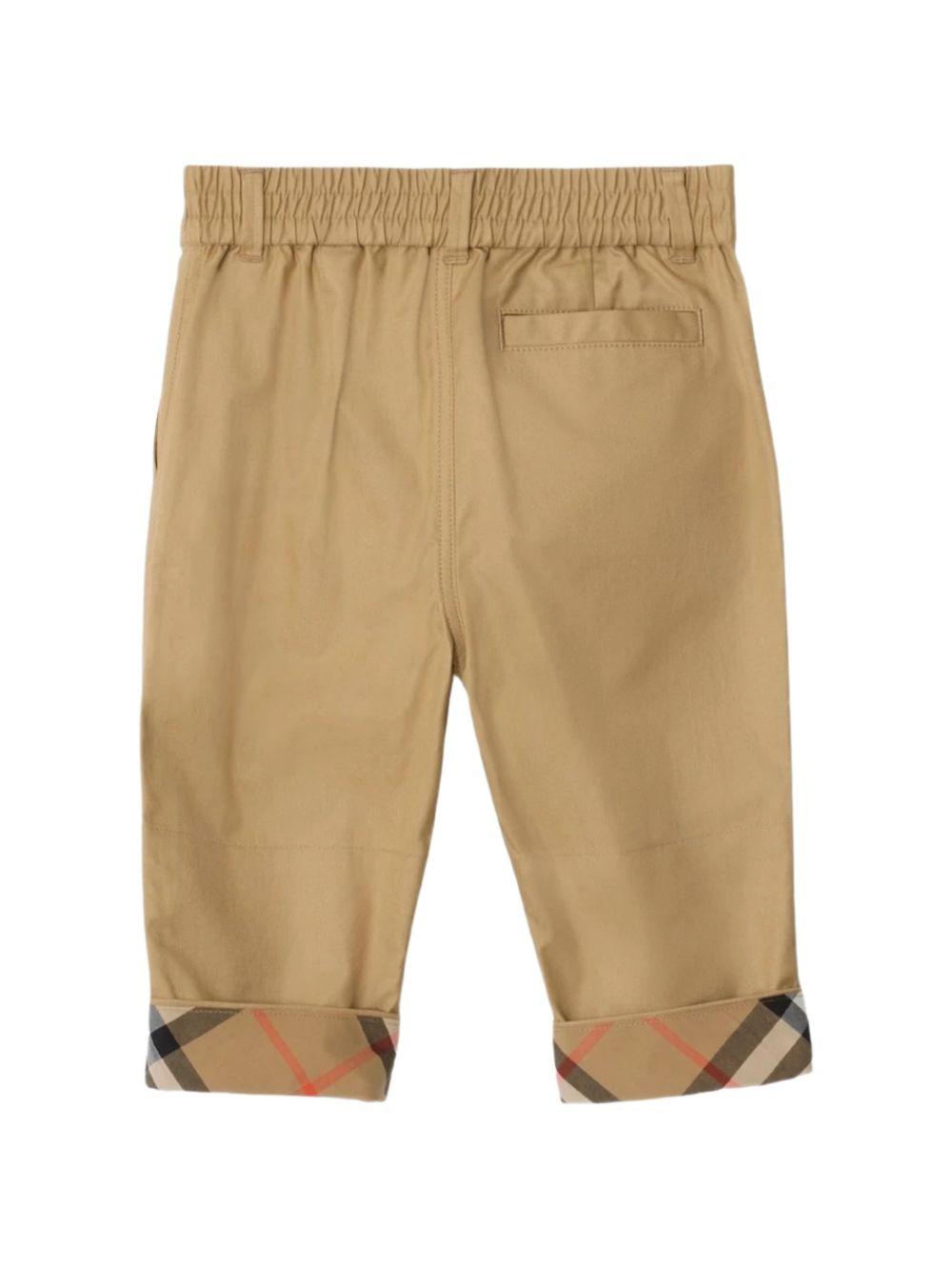 Pantalone marrone per neonato 8133472 B9719 Burberry Kids 