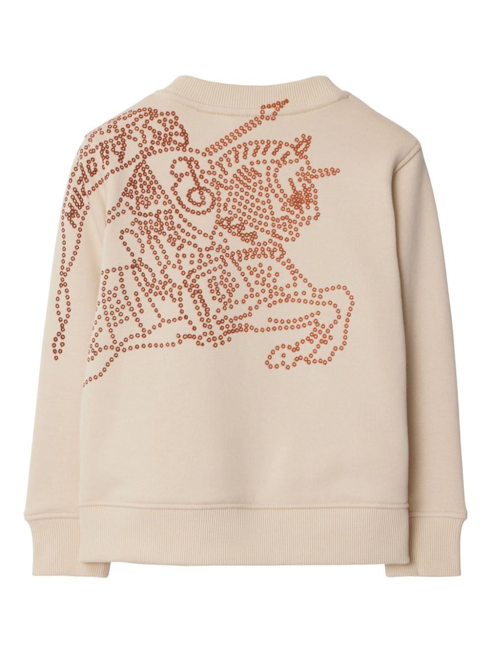 Felpa per bambino in cotone calico 8096164 B8620 Burberry Kids 