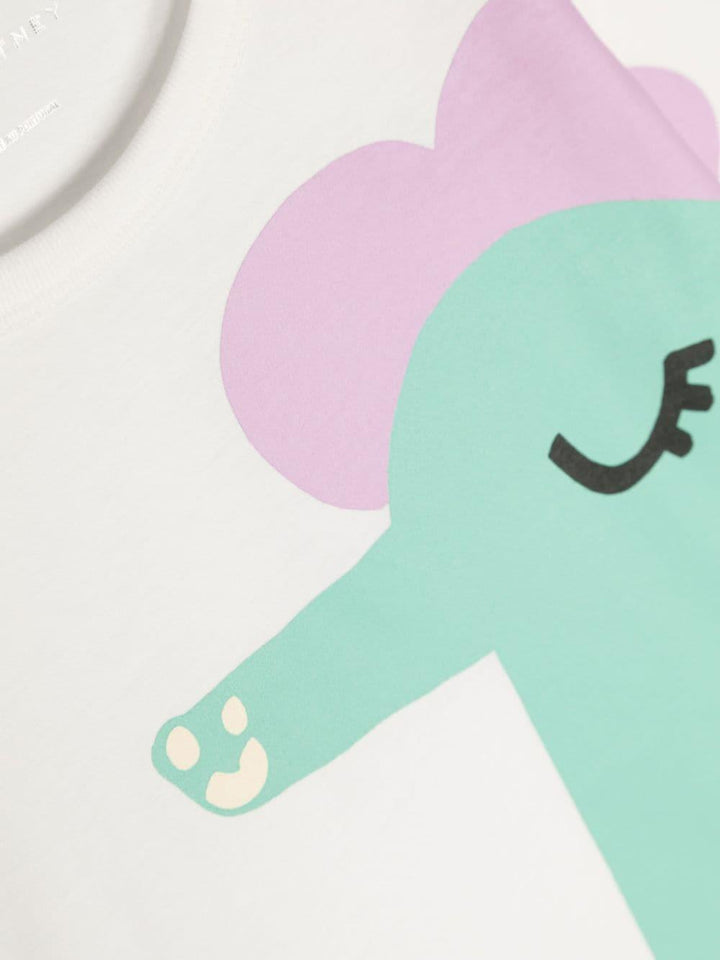 White t-shirt for girls with print