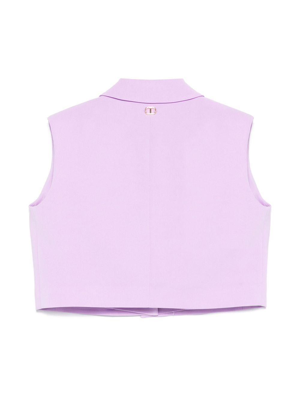 Gilet viola per bambina