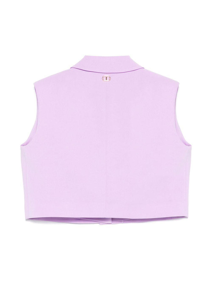 Gilet viola per bambina
