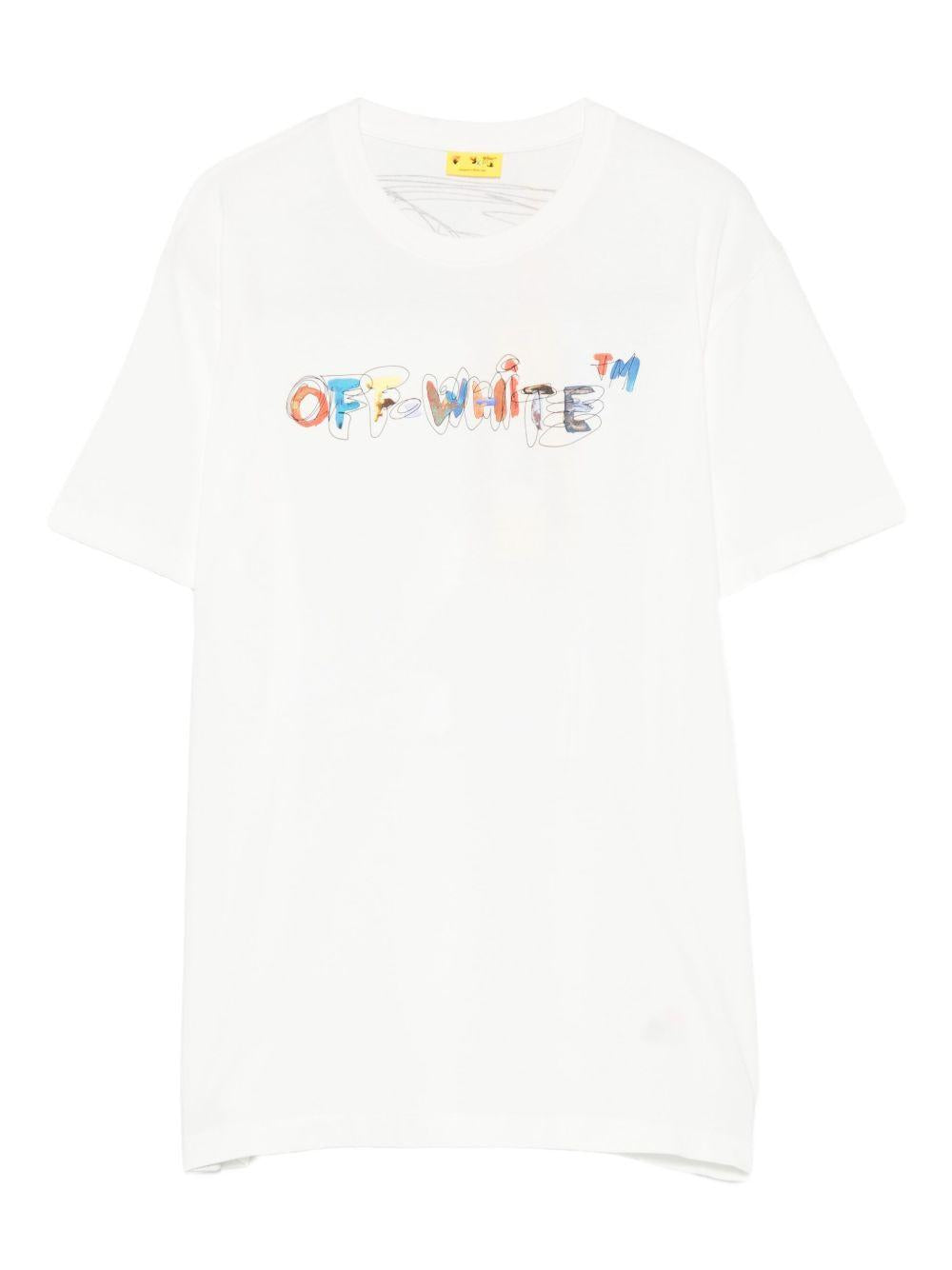 T-shirt bianco per bambino OBAA002F25JER009 0184 Off White Kids 