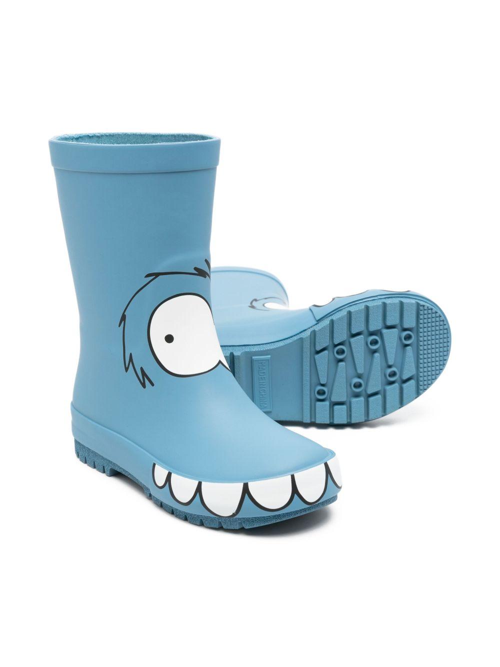Stivali da pioggia azzurri per bambino TX0P96Z0234 606 Stella McCartney Kids 