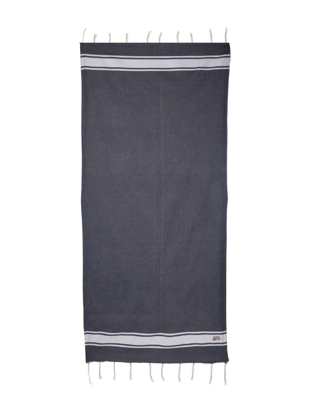 Asciugamano unisex in cotone blu navy