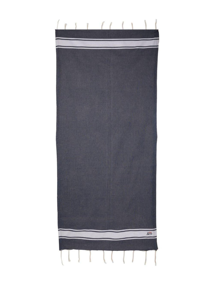 Asciugamano unisex in cotone blu navy