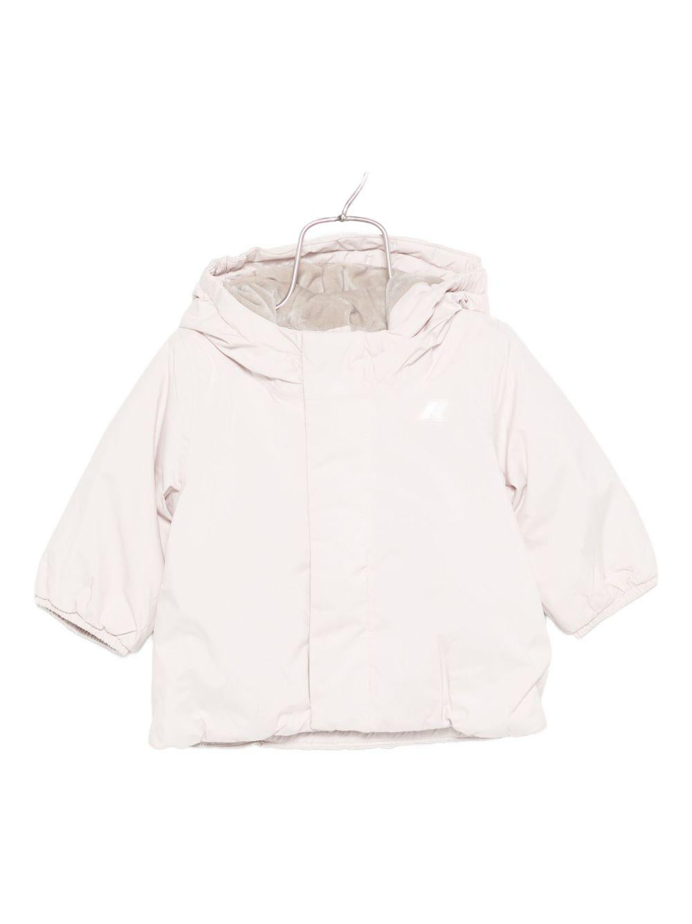Giubbotto bianco/rosa per neonata K4137VW B3U K-Way Kids 