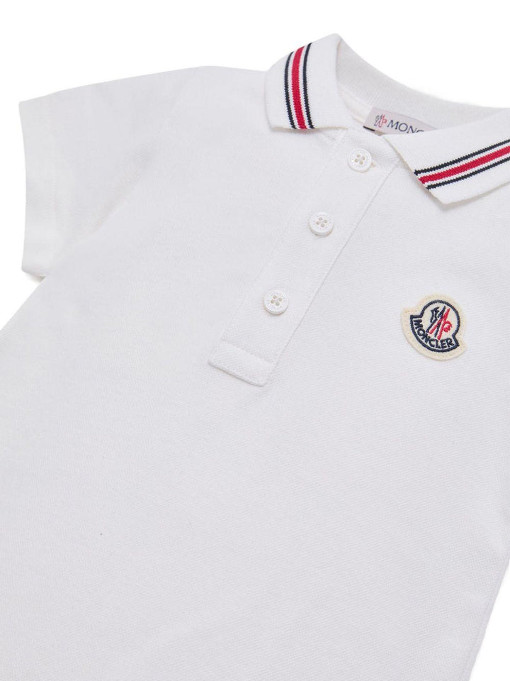 Tutina bianca per neonato 9518L000068496F 034 Moncler Kids 