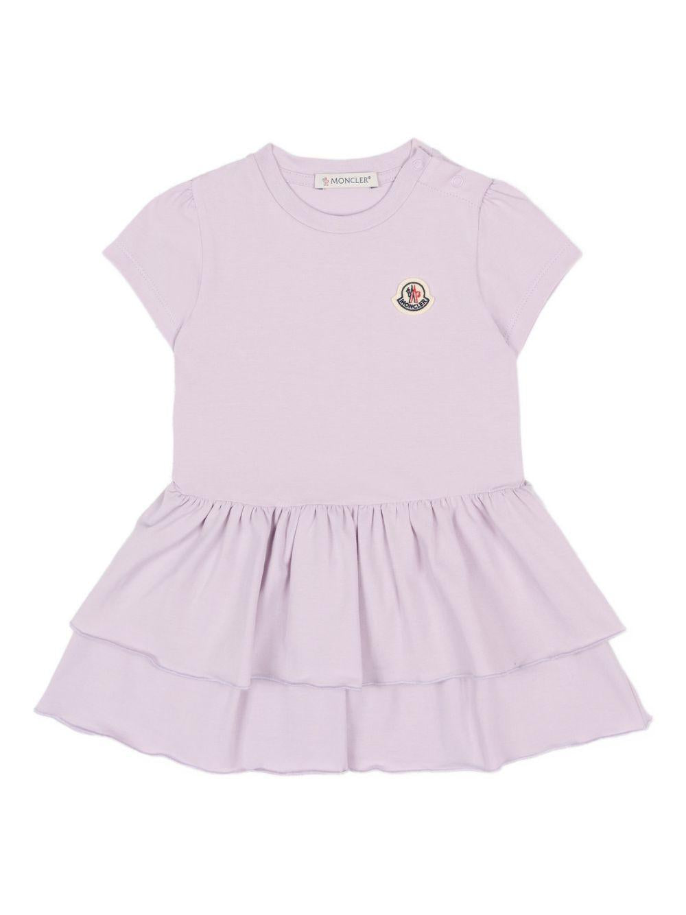 Abito viola chiaro per neonata 9518I0000489AUM 509 Moncler Kids 