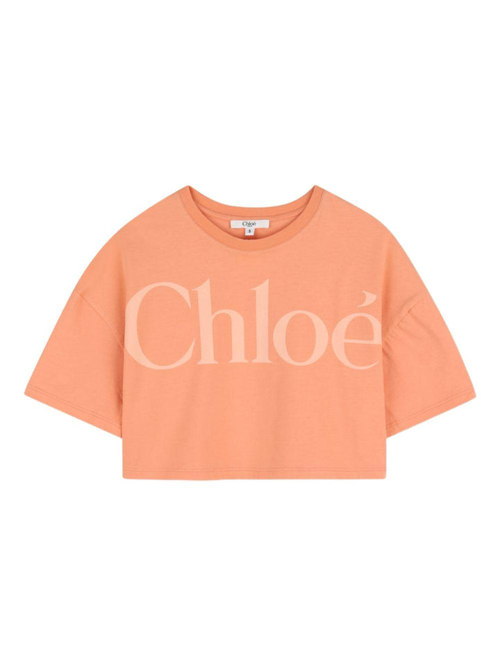 T-shirt arancione per bambina C20859 43A Chloe 