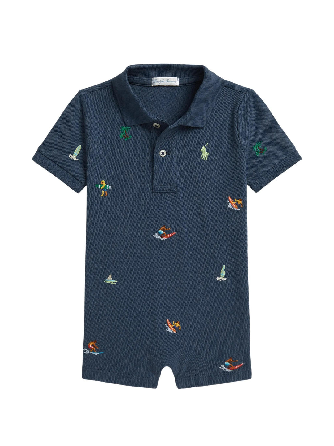 Tutina blu navy per neonato 320B14128 001 Ralph Lauren Kids 