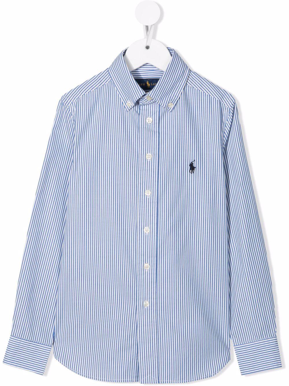 Camicia blu/bianca per bambino 323819240 001 Ralph Lauren Kids 