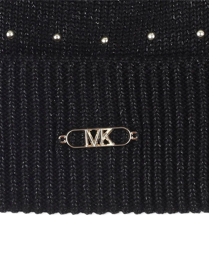 Berretto nero per bambina R30518 09B Michael Kors Kids 