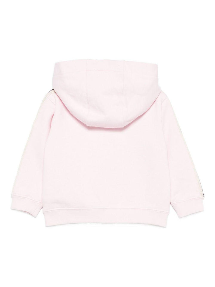 Felpa rosa pallido per neonata PG3X003F25FLE001 3C03 Palm Angels Kids 