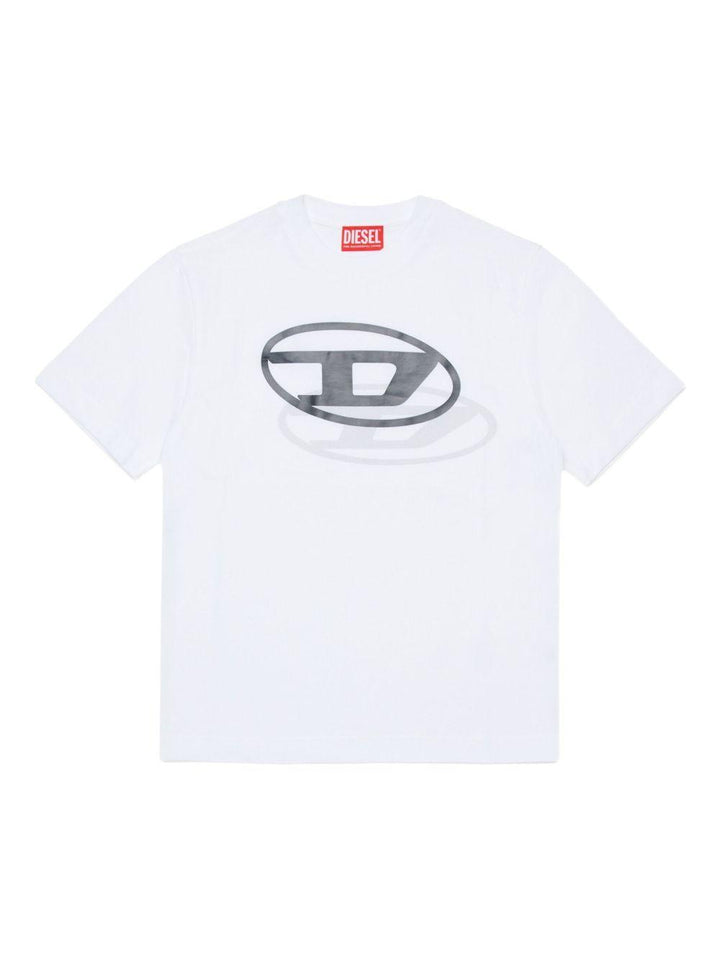 T-shirt bianco per bambino J0260100YI9 K100 Diesel Kids 