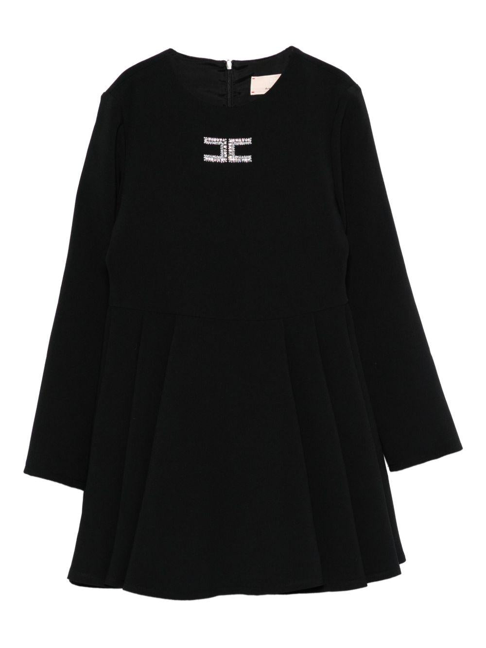 Abito nero per bambina EFAB6290GA085 N000 Elisabetta Franchi Kids 