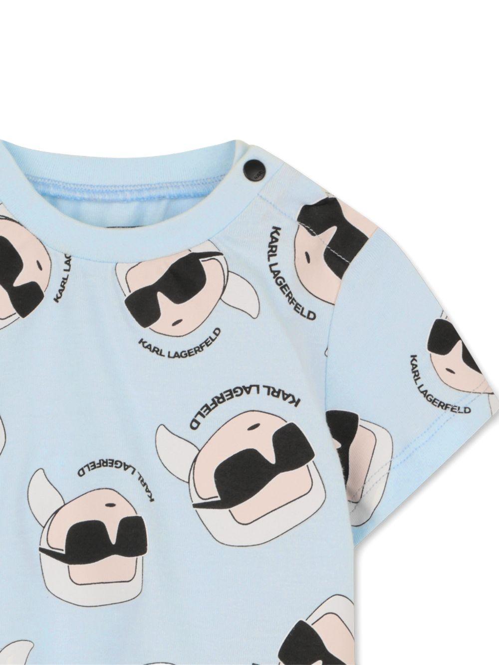 Completo blu/nero per neonato Z31070 77X Karl Lagerfeld Kids 