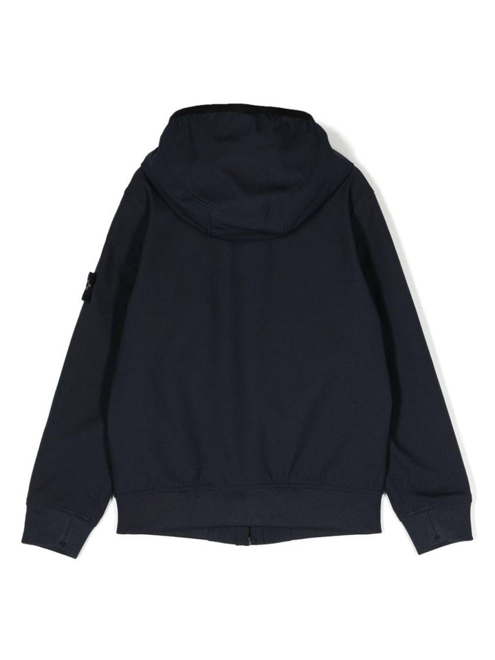 Giubbotto blu per bambino con logo