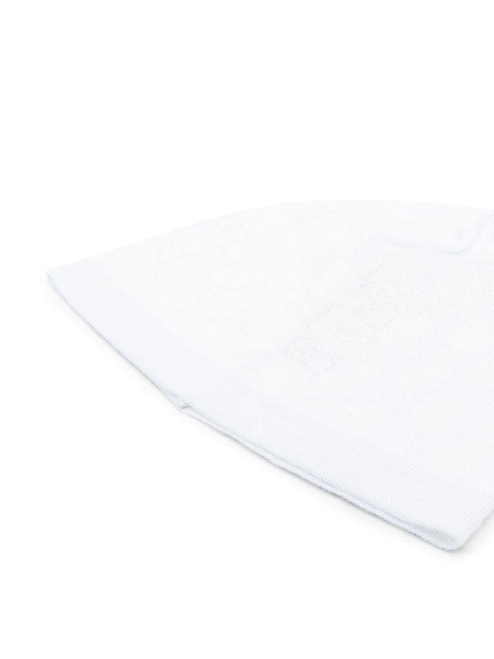 Cappello azzurro/bianco per neonato