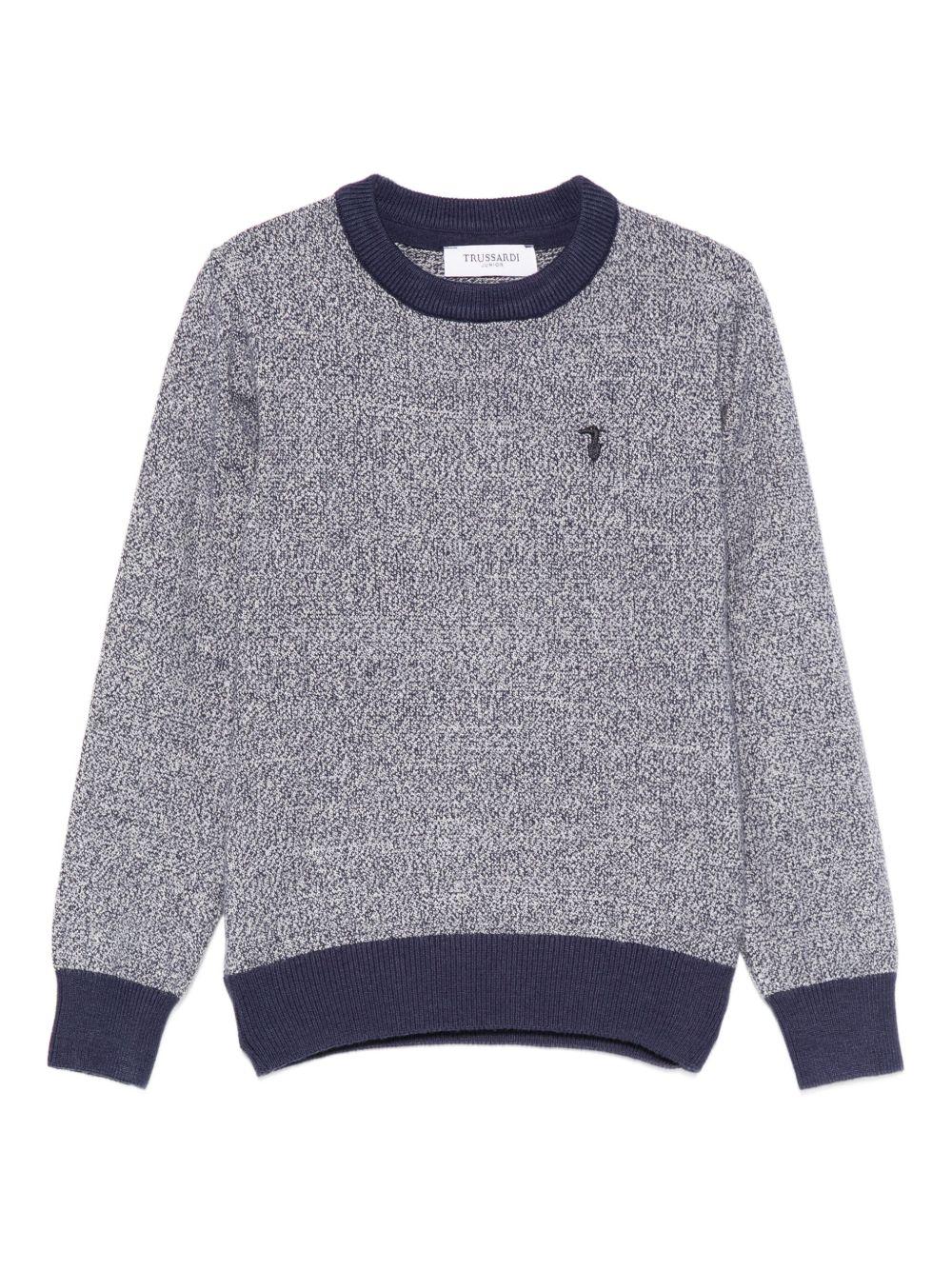 Maglione blu scuro per bambino TBA25112MA PEA Trussardi Kids 